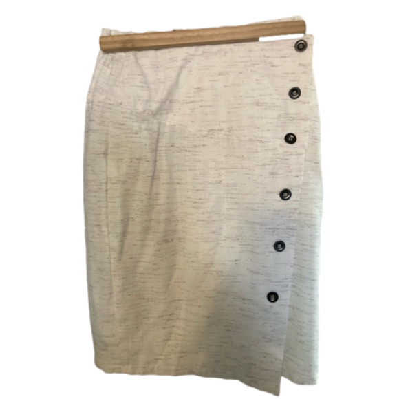 VINTAGE beige draped skirt - Picture 1 of 3